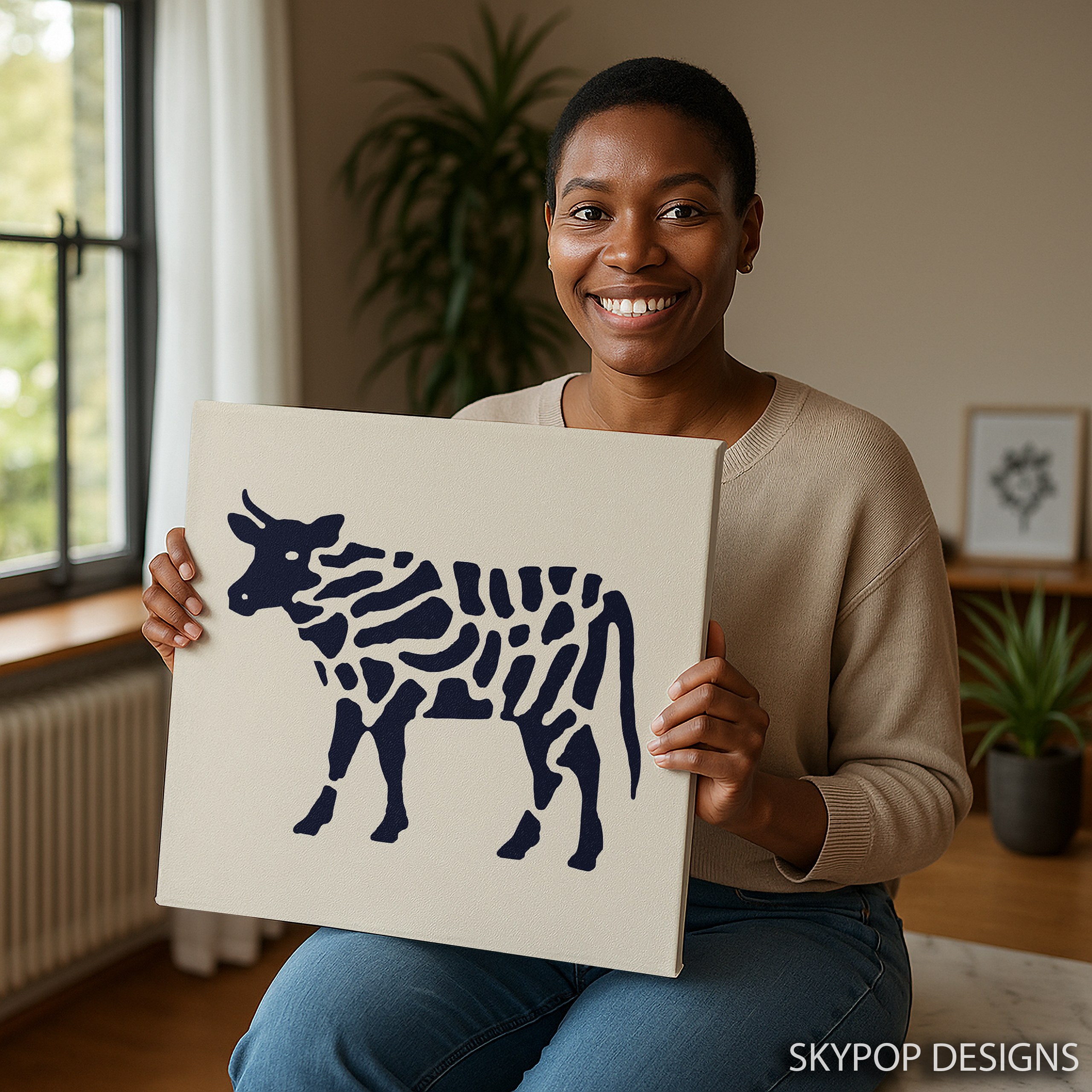9.jpg Cow Silhouette Art