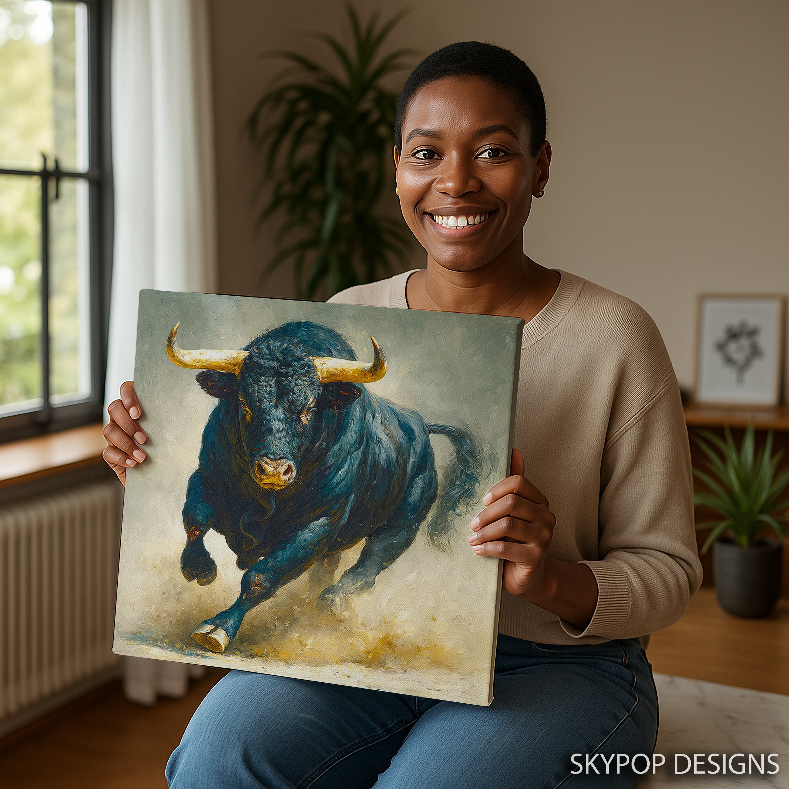 9.jpg Charging Bull Art