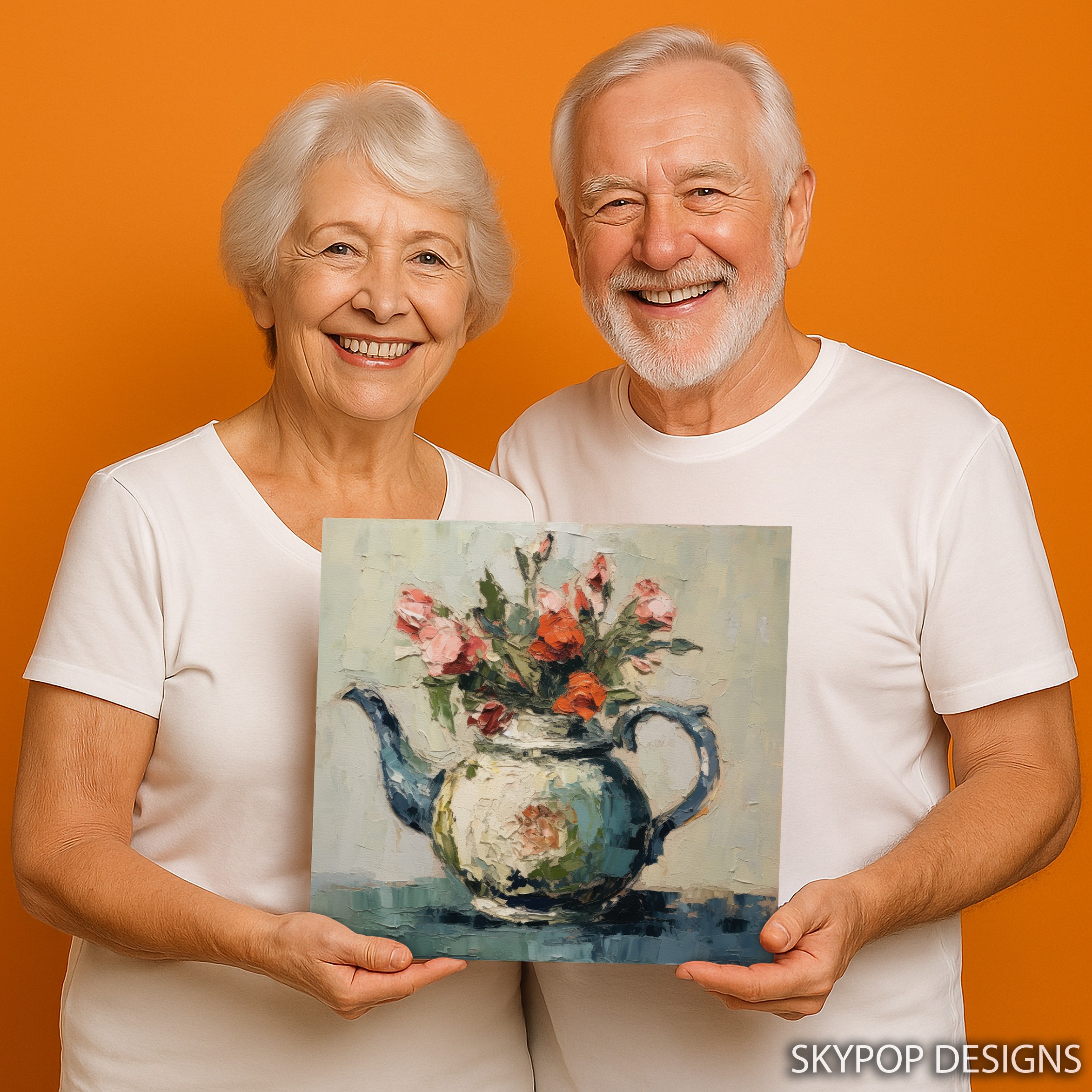 9.jpg Rose Bouquet Teapot Art