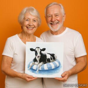 Cow Pool Float Art