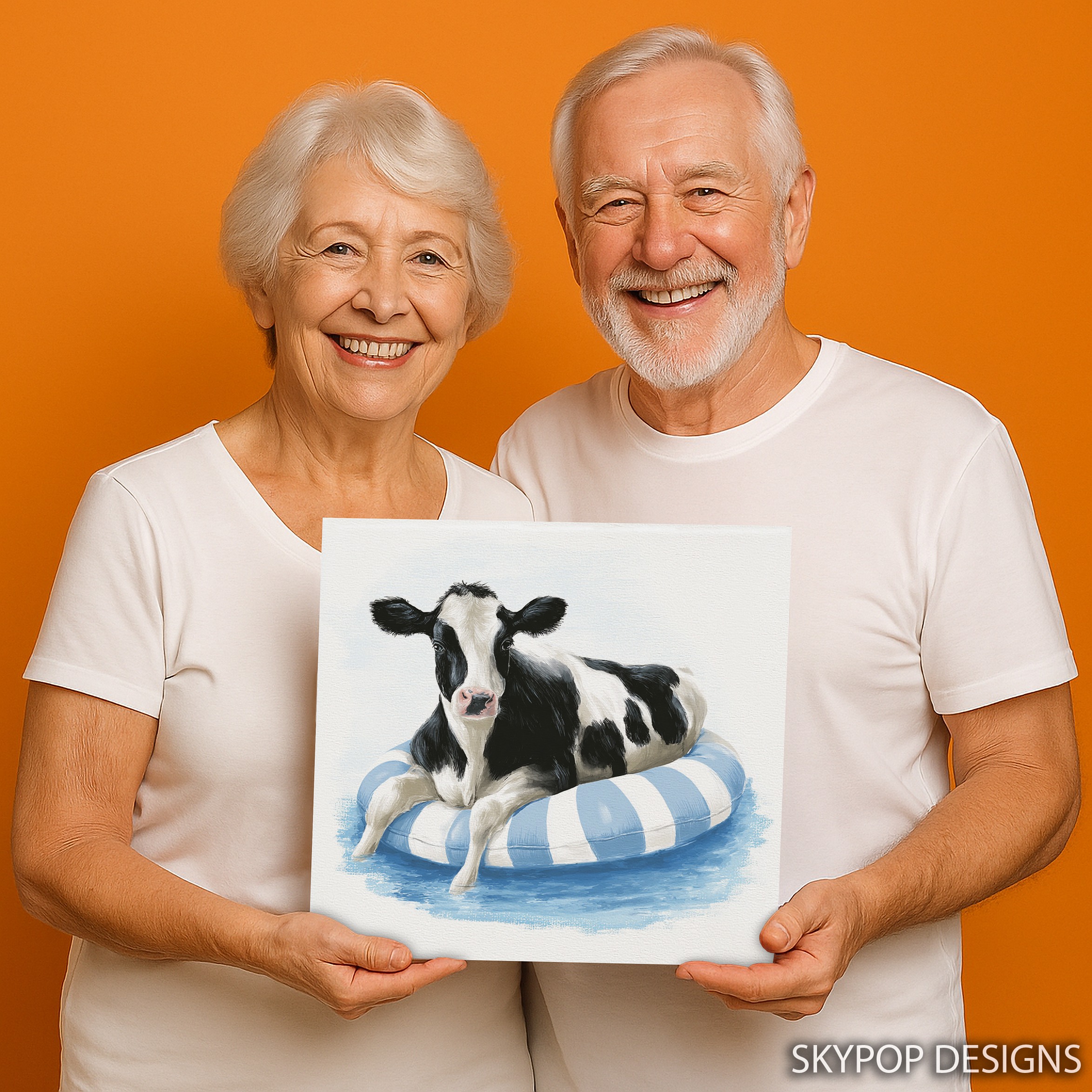 9.jpg Cow Pool Float Art