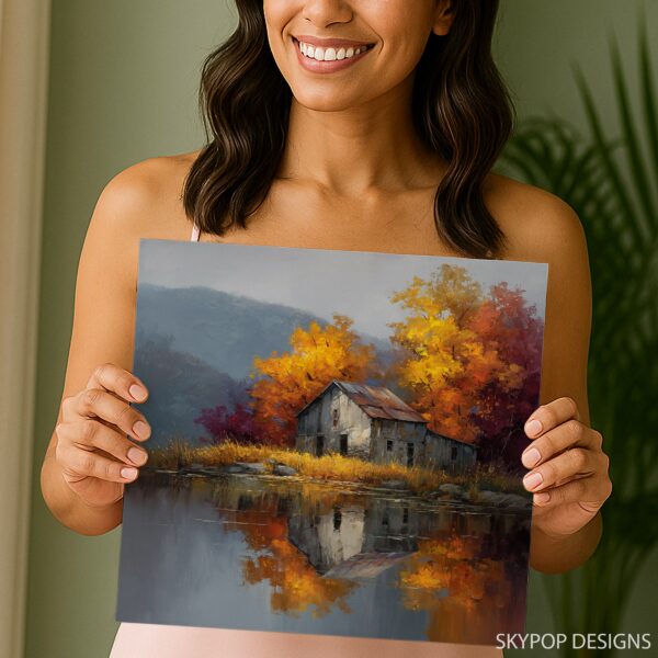Rustic Autumn Barn Art