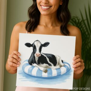 Cow Pool Float Art