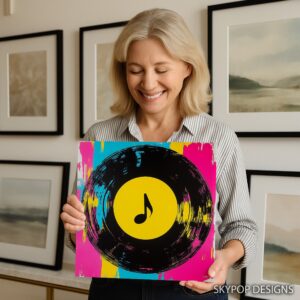 Vinyl Record Music Note Art