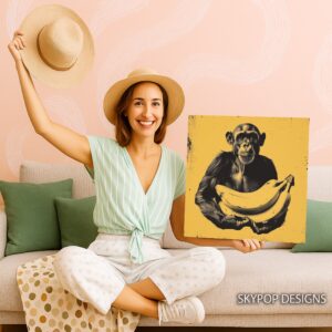 Chimpanzee Banana Art