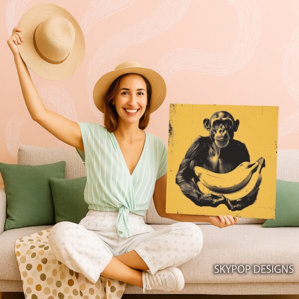 Chimpanzee Banana Art