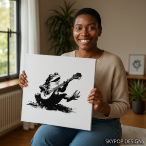 Frog Guitar Art