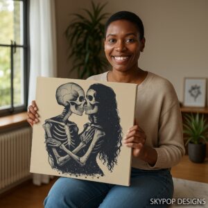 Eternal Love Skeleton Art