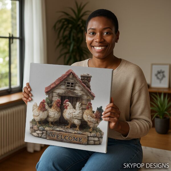 Farmhouse Chicken Welcome Art