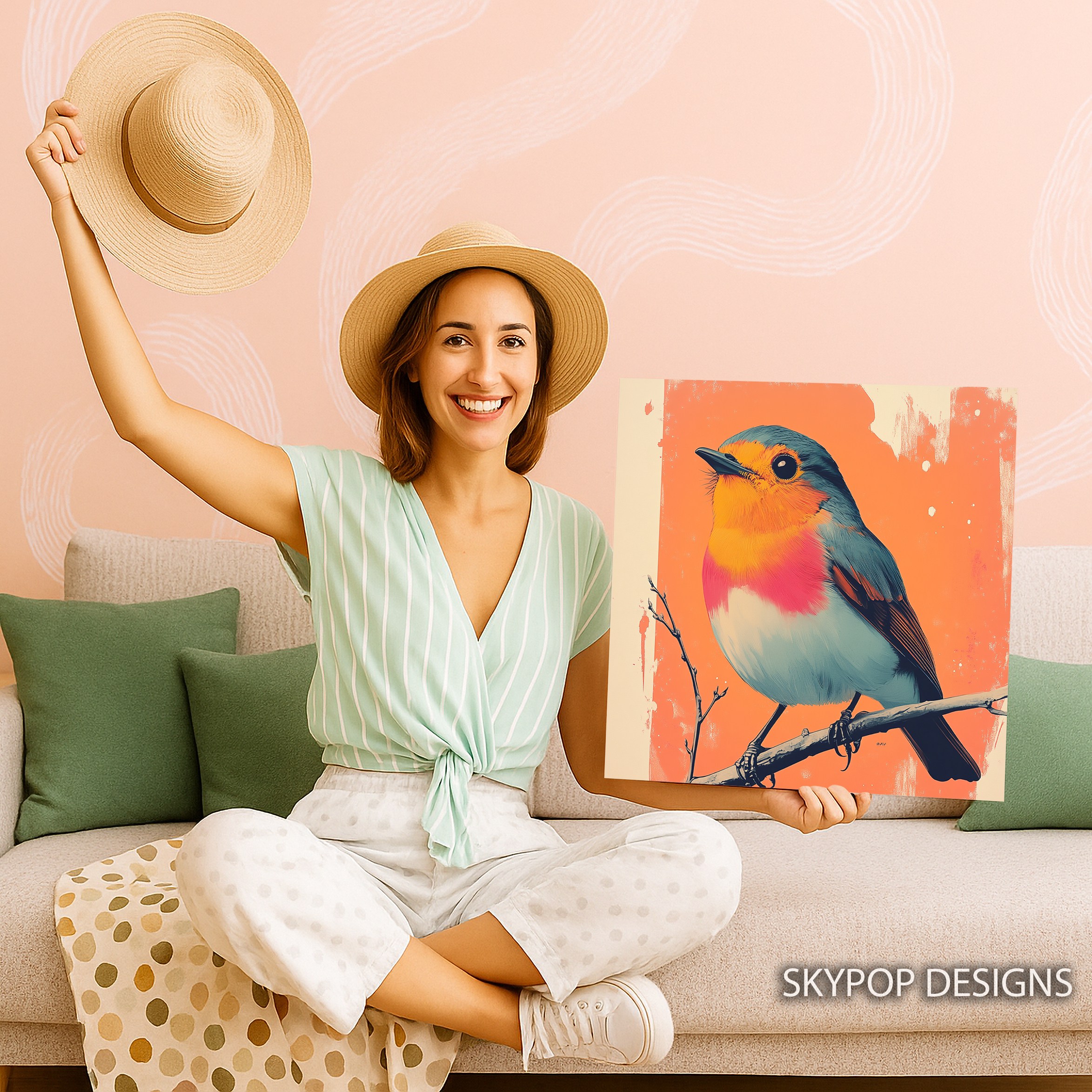 9.jpg Robin Bird Art