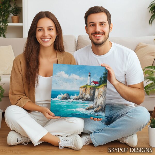 Seagull Lighthouse Art