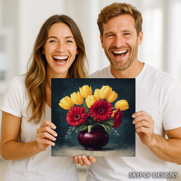 Tulip and Gerbera Bouquet Art