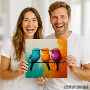 Colorful Birds Art