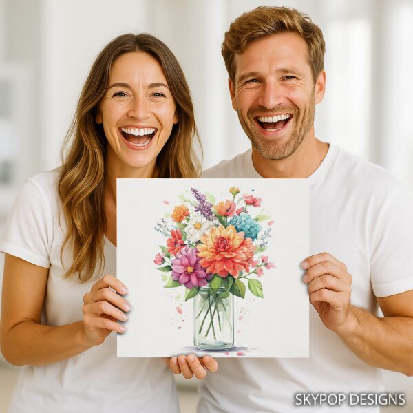 Vibrant Flower Bouquet Art