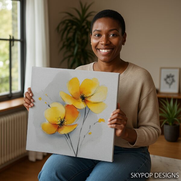 Yellow Poppy Art