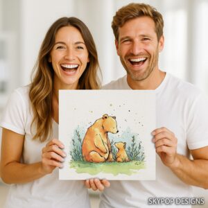 Bear and Cub Art