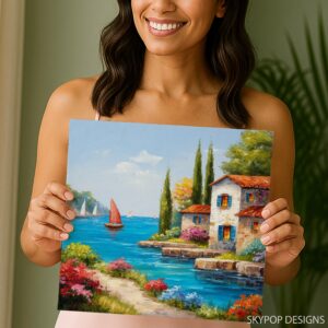 Mediterranean Seaside Retreat Art