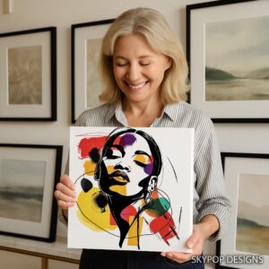 Vibrant Face Abstract Art