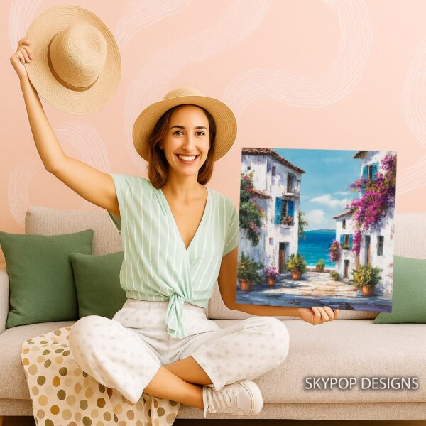 Mediterranean Seaside Village Art