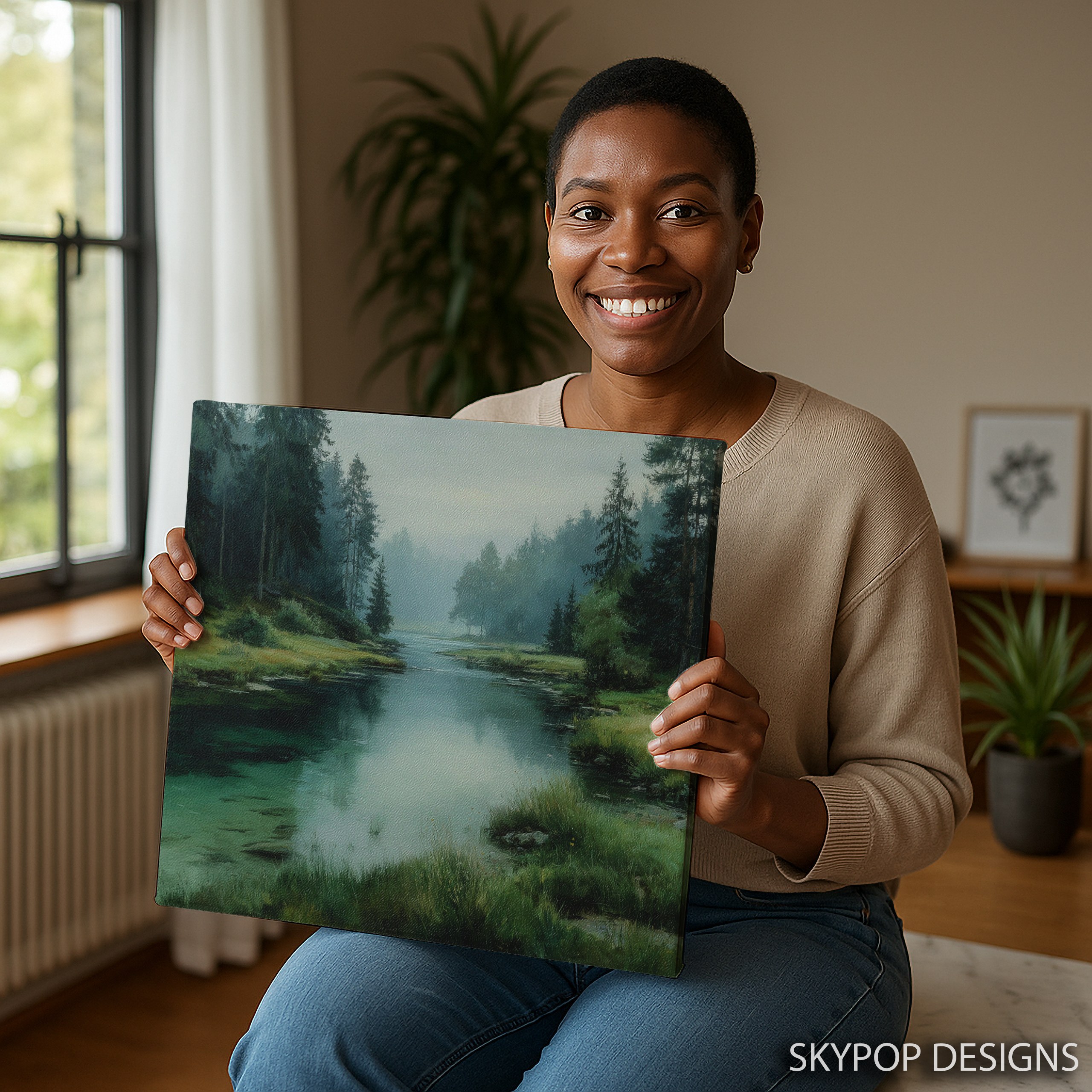 9.jpg Misty Forest River Art