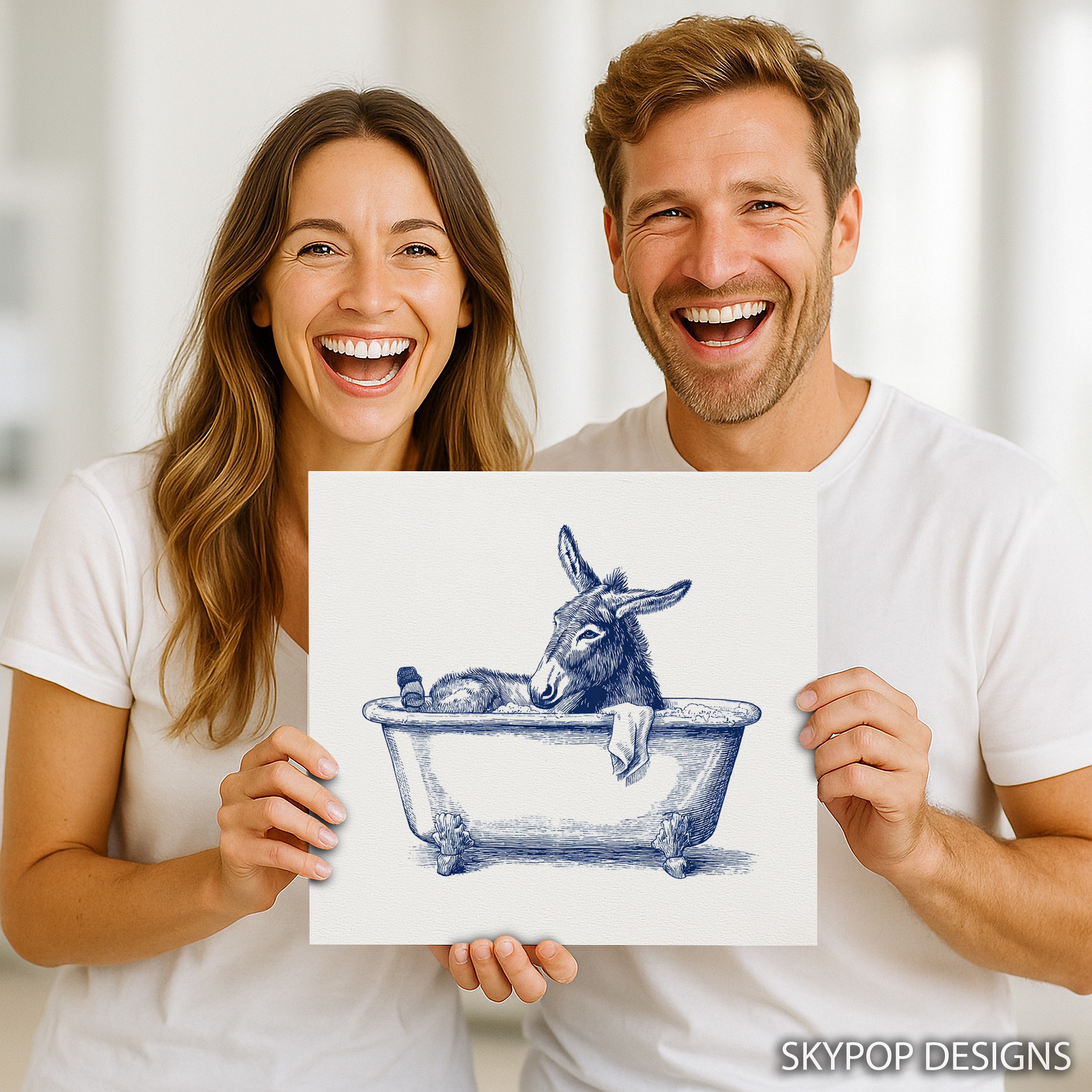 9.jpg Donkey Bath Art