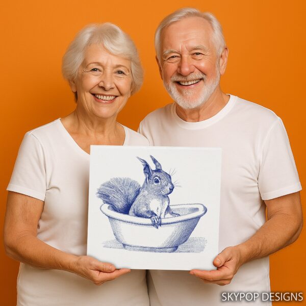 Squirrel in Bowl Art