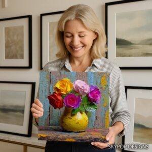 Vibrant Roses Bouquet Art