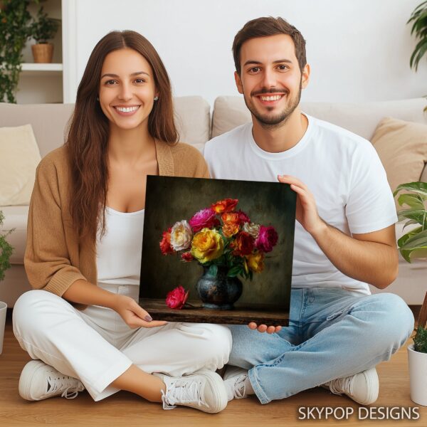 Vibrant Rose Bouquet Art