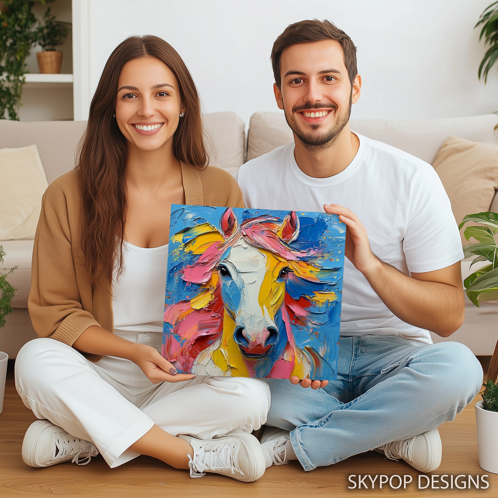 9.jpg Colorful Horse Art