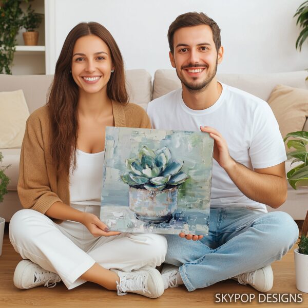 Succulent Serenity Art
