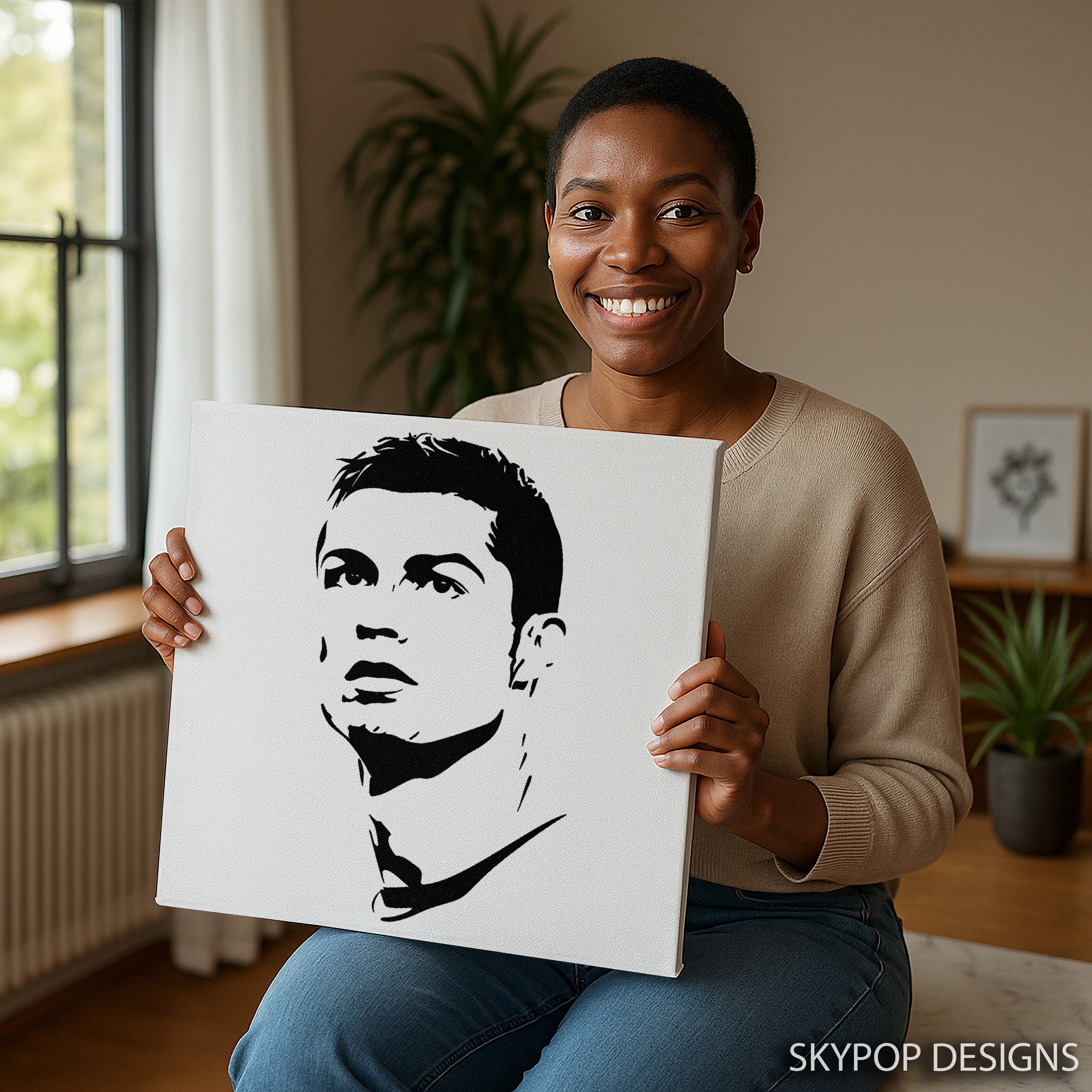 9.jpg Soccer Star Silhouette Art