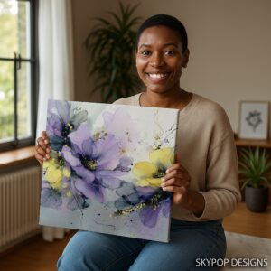 Lavender and Lemon Bloom Art