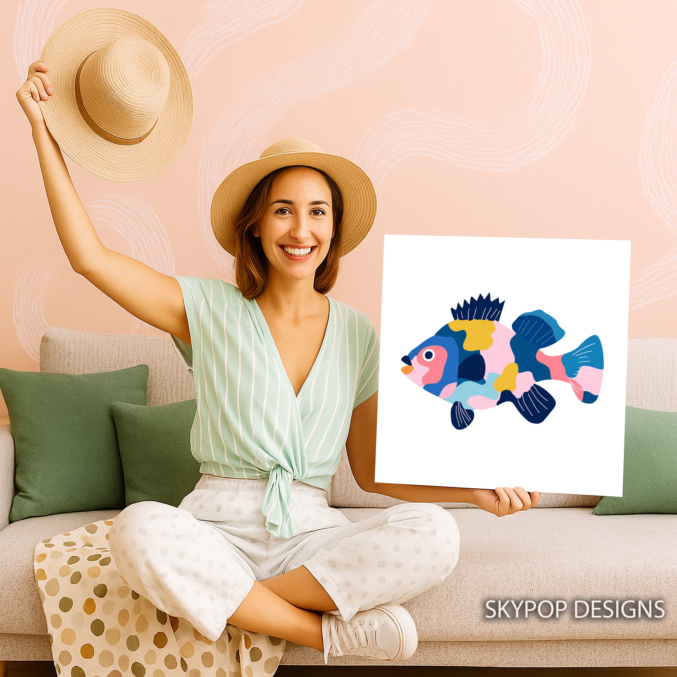9.jpg Colorful Fish Art