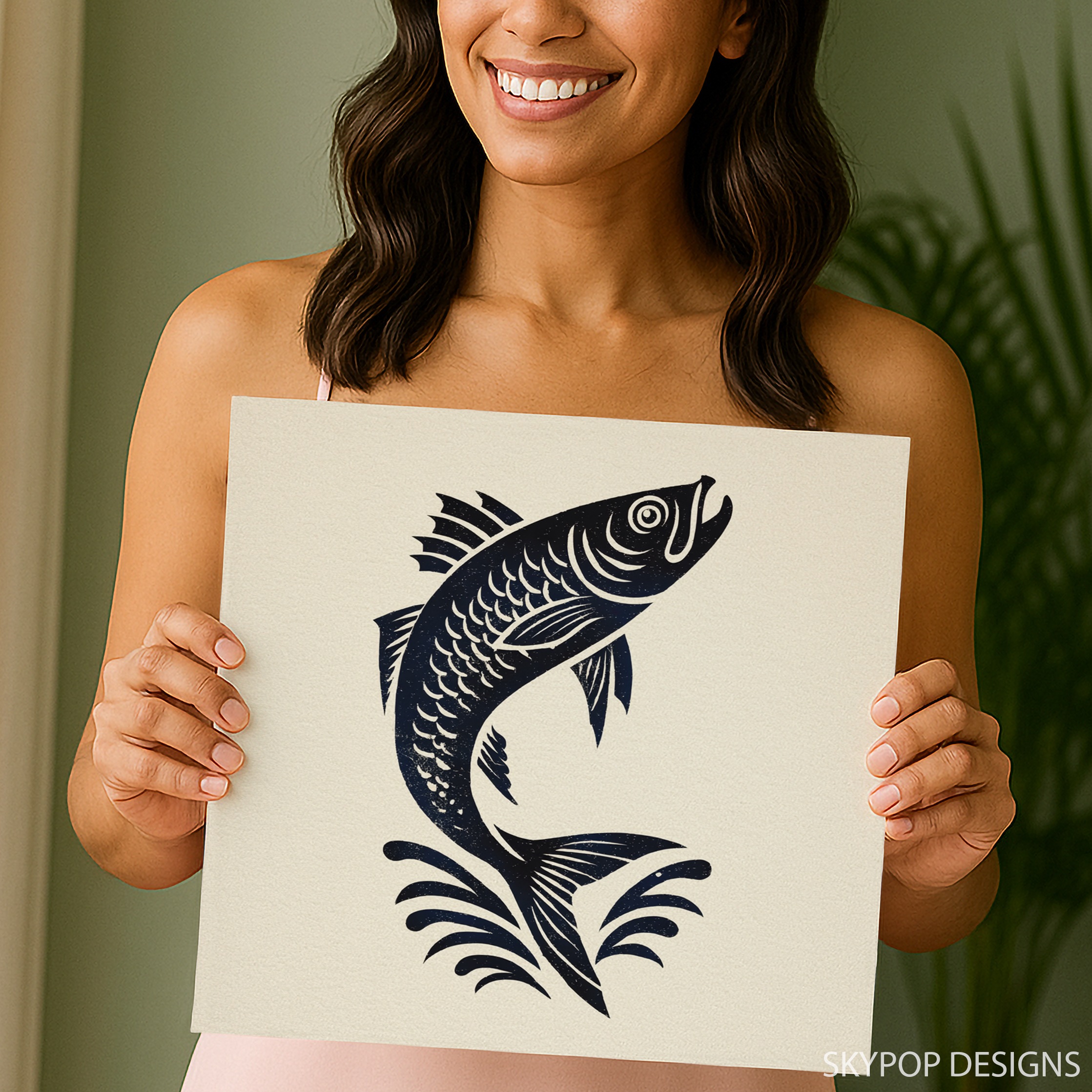 9.jpg Jumping Fish Art