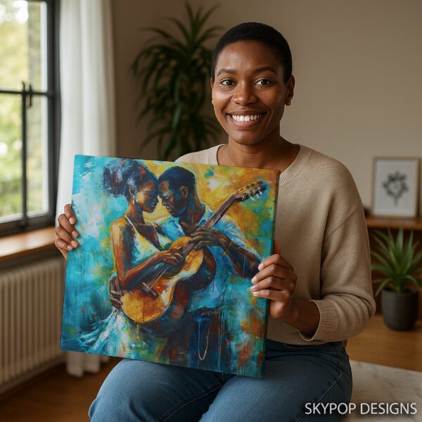 Romantic Guitar Serenade Art