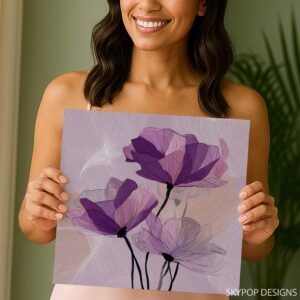 Purple Poppy Art
