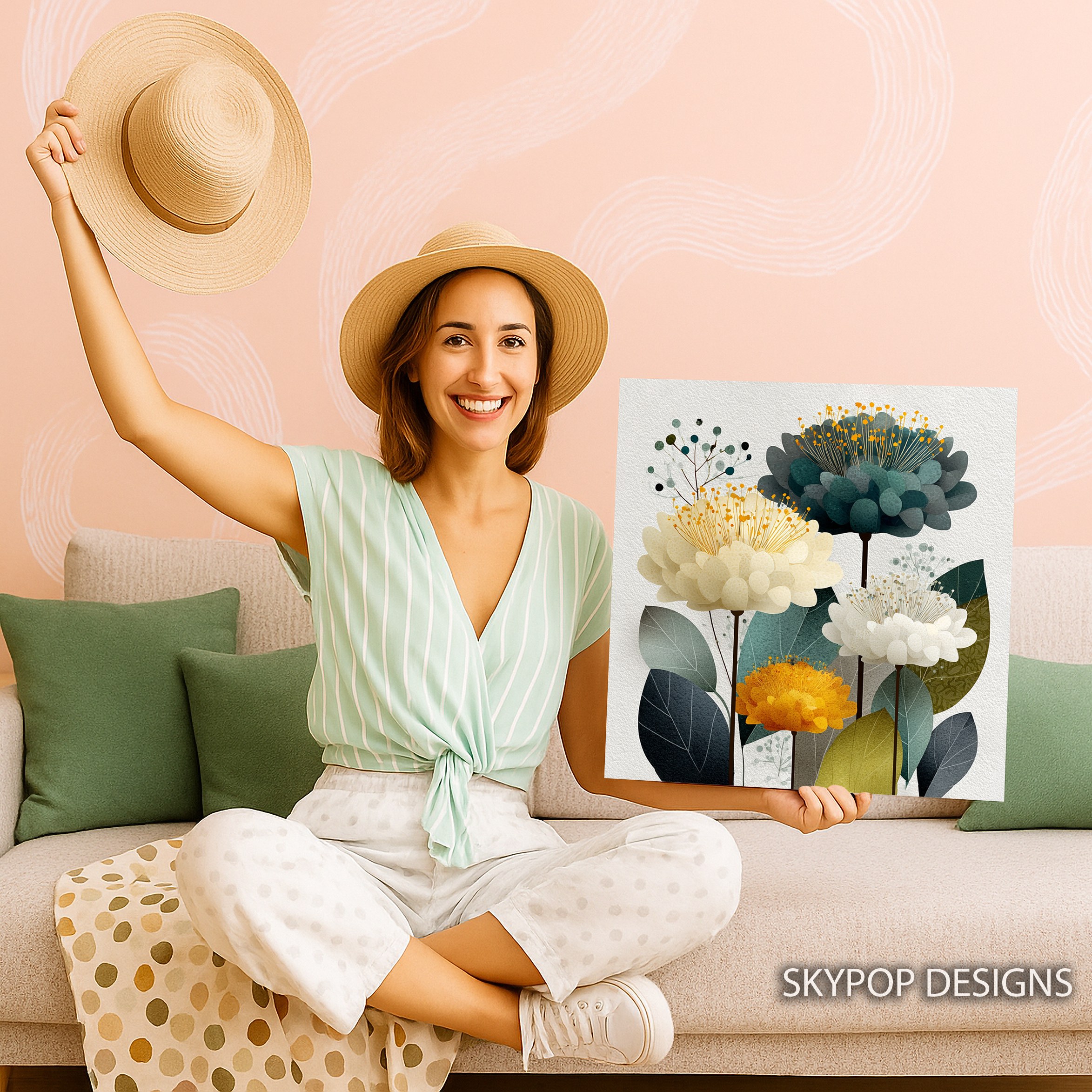 9.jpg Modern Botanical Bouquet Art