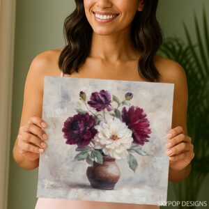 Elegant Peony Bouquet Art