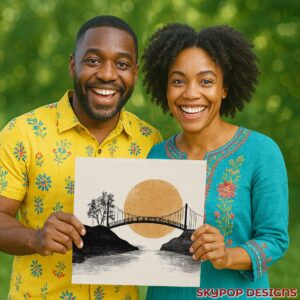 Sunset Bridge Art