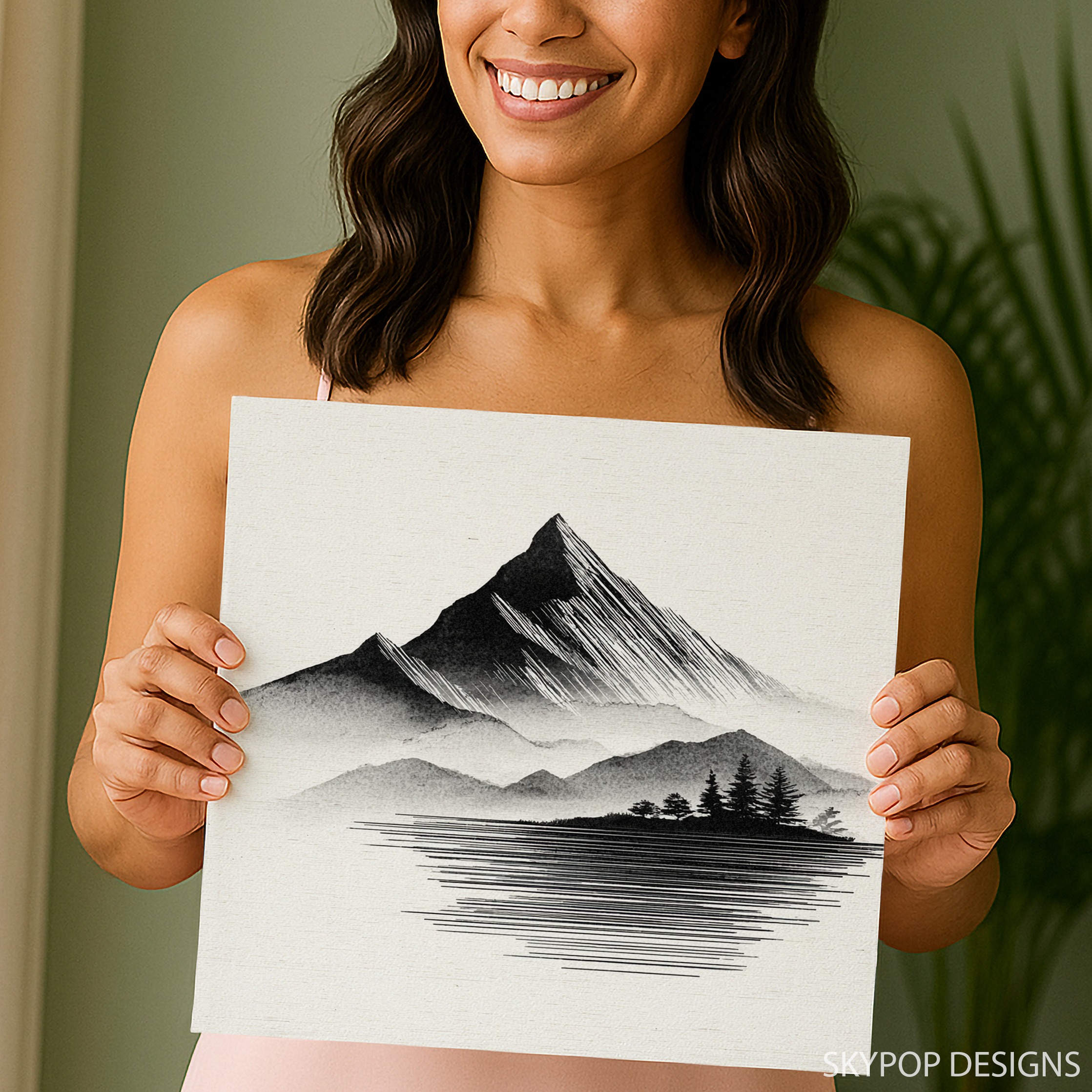 9.jpg Mountain Reflection Art