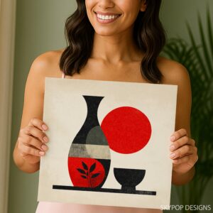 Geometric Vase Art