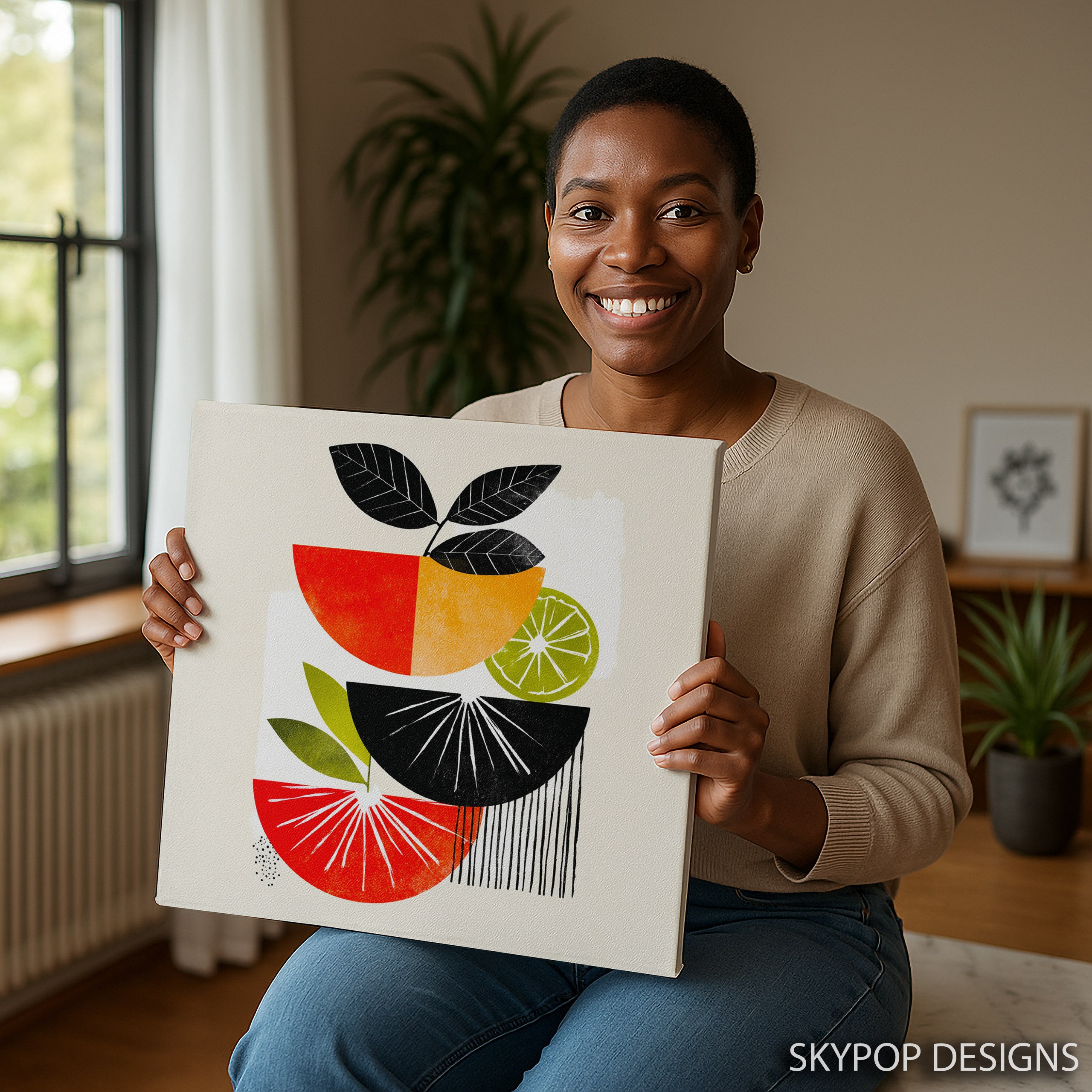 9.jpg Citrus Geometric Art