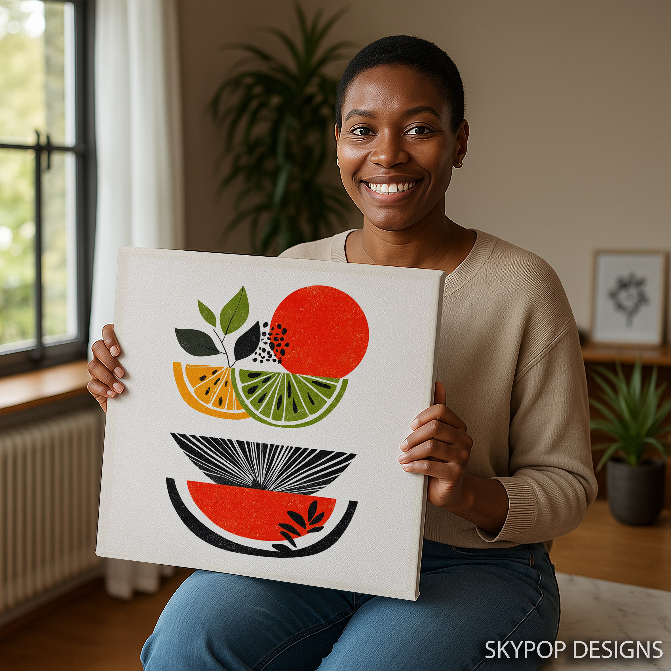 9.jpg Citrus Abstract Bowl Art