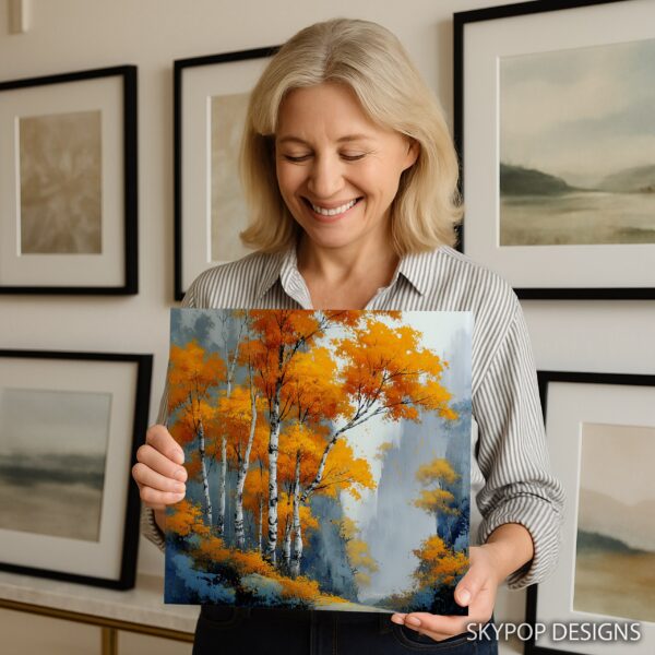 Autumn Birch Forest Art