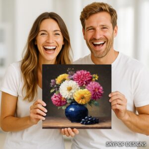 Dahlia Bouquet Art