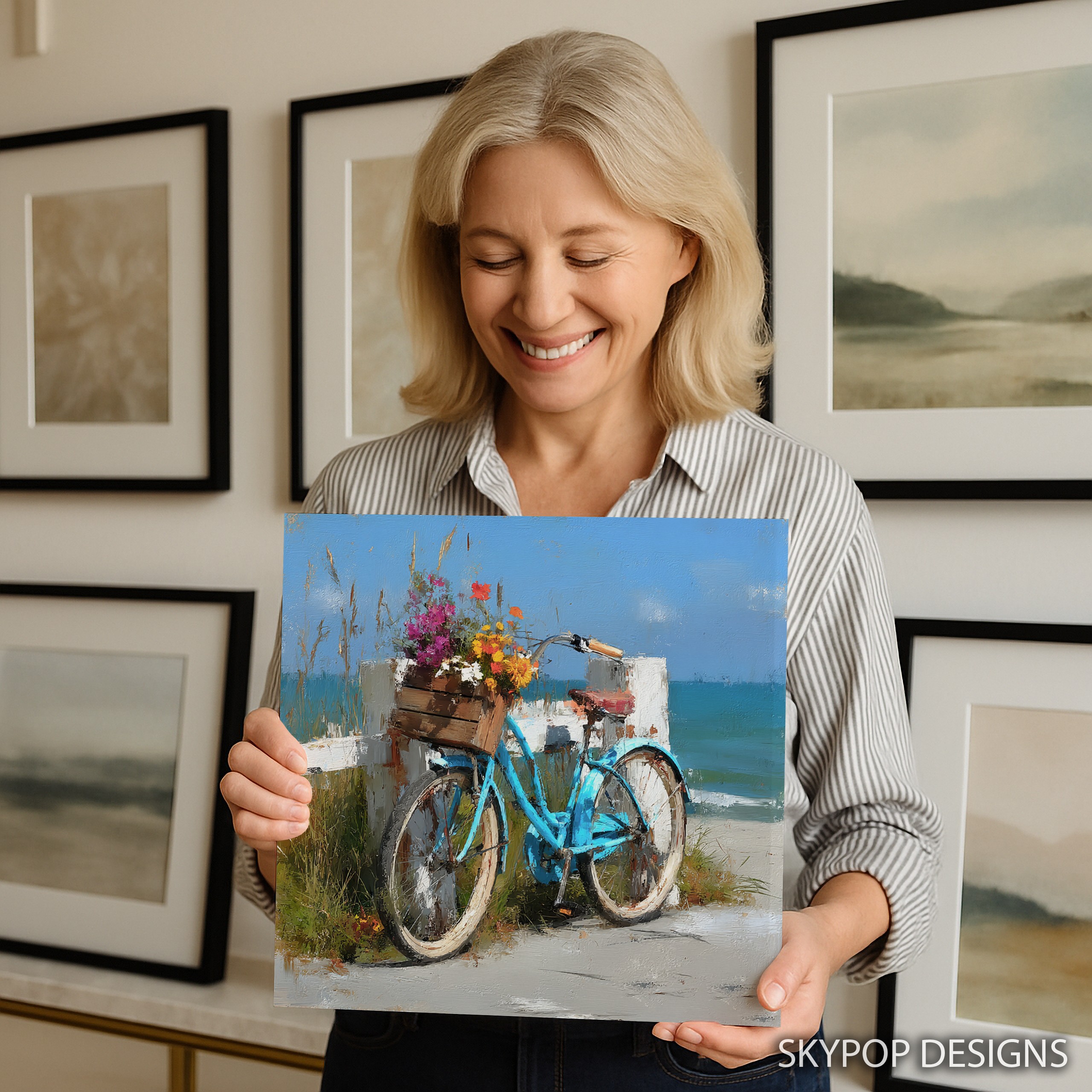 9.jpg Beachside Bicycle Blooms Art