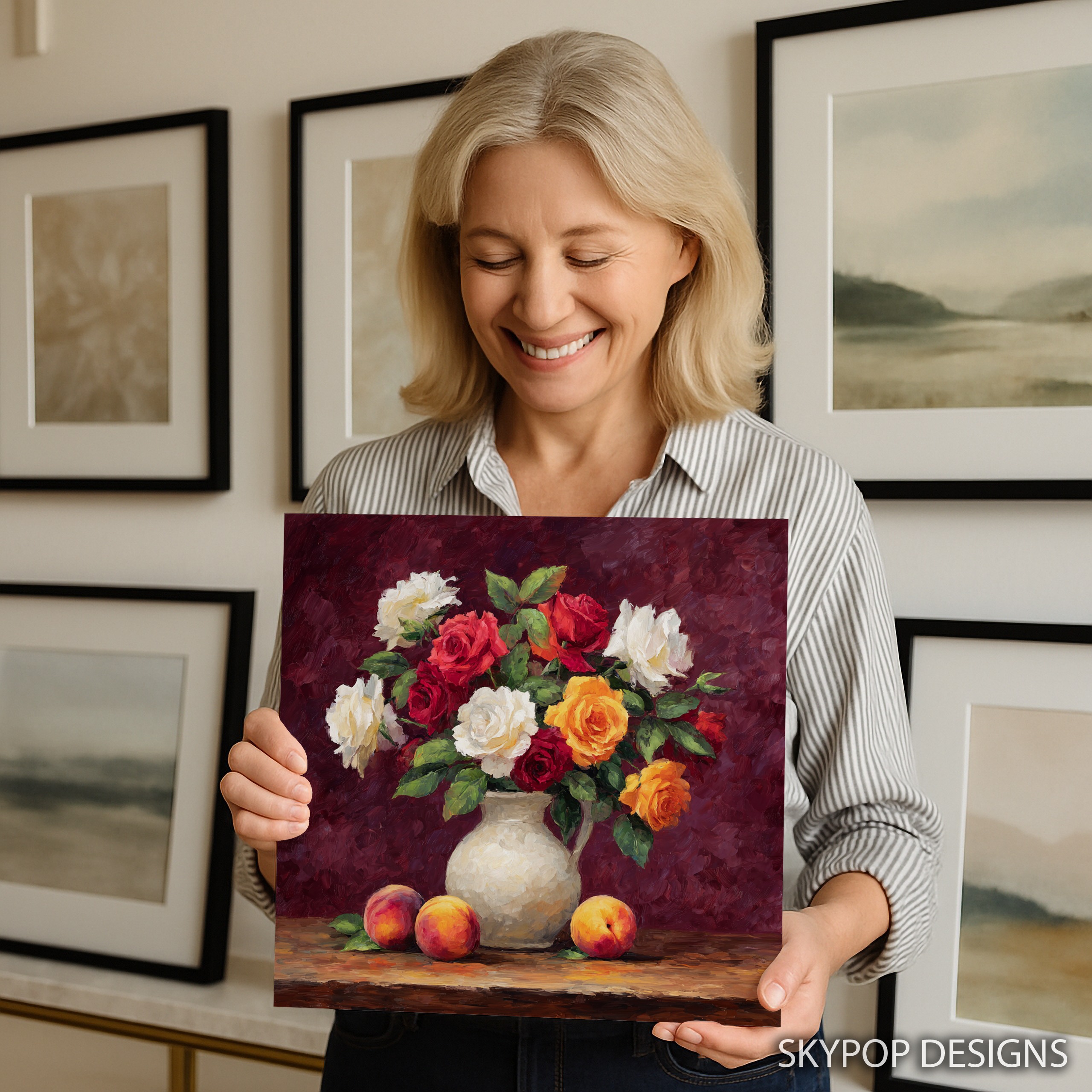 9.jpg Vibrant Rose Bouquet Art