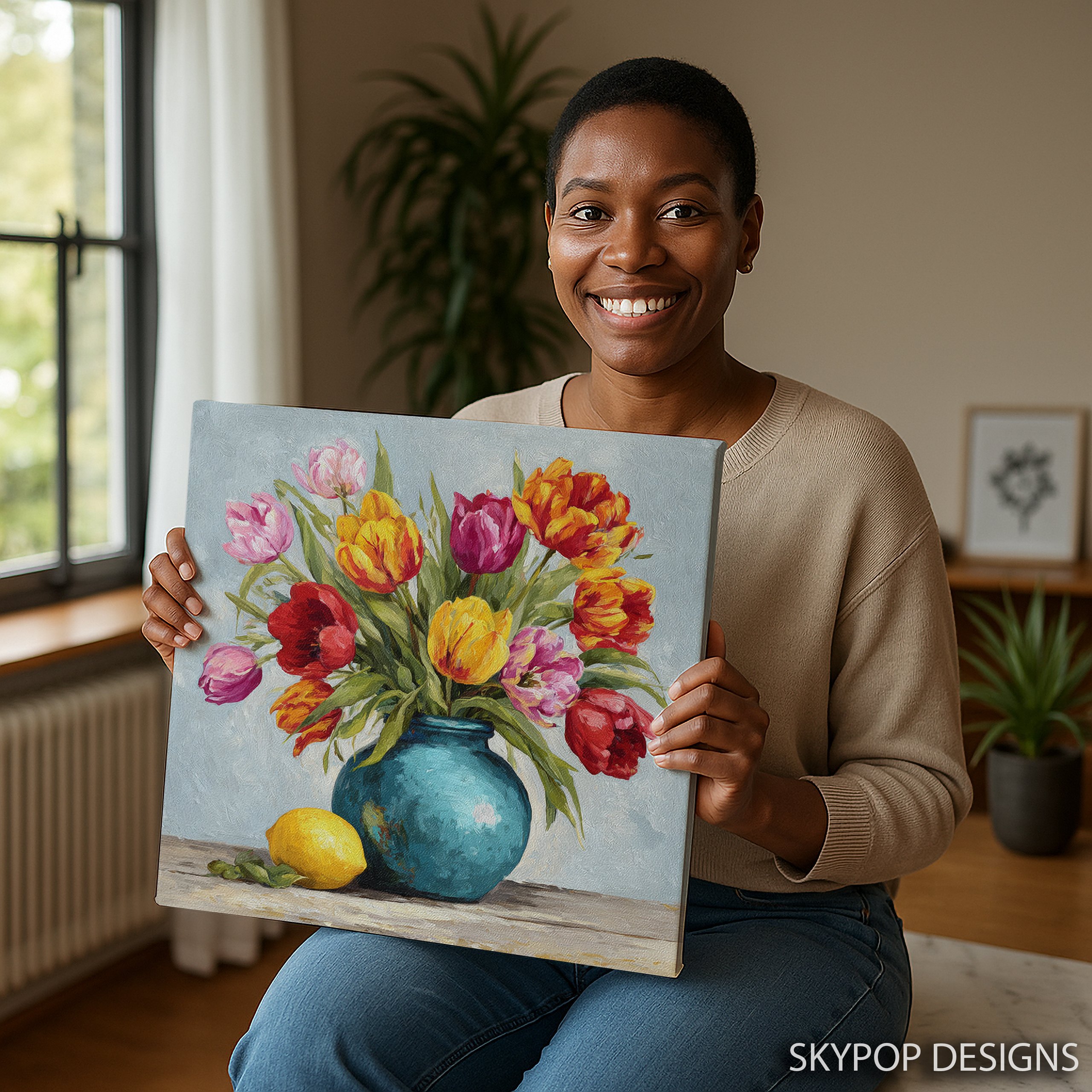 9.jpg Vibrant Tulip Bouquet Art