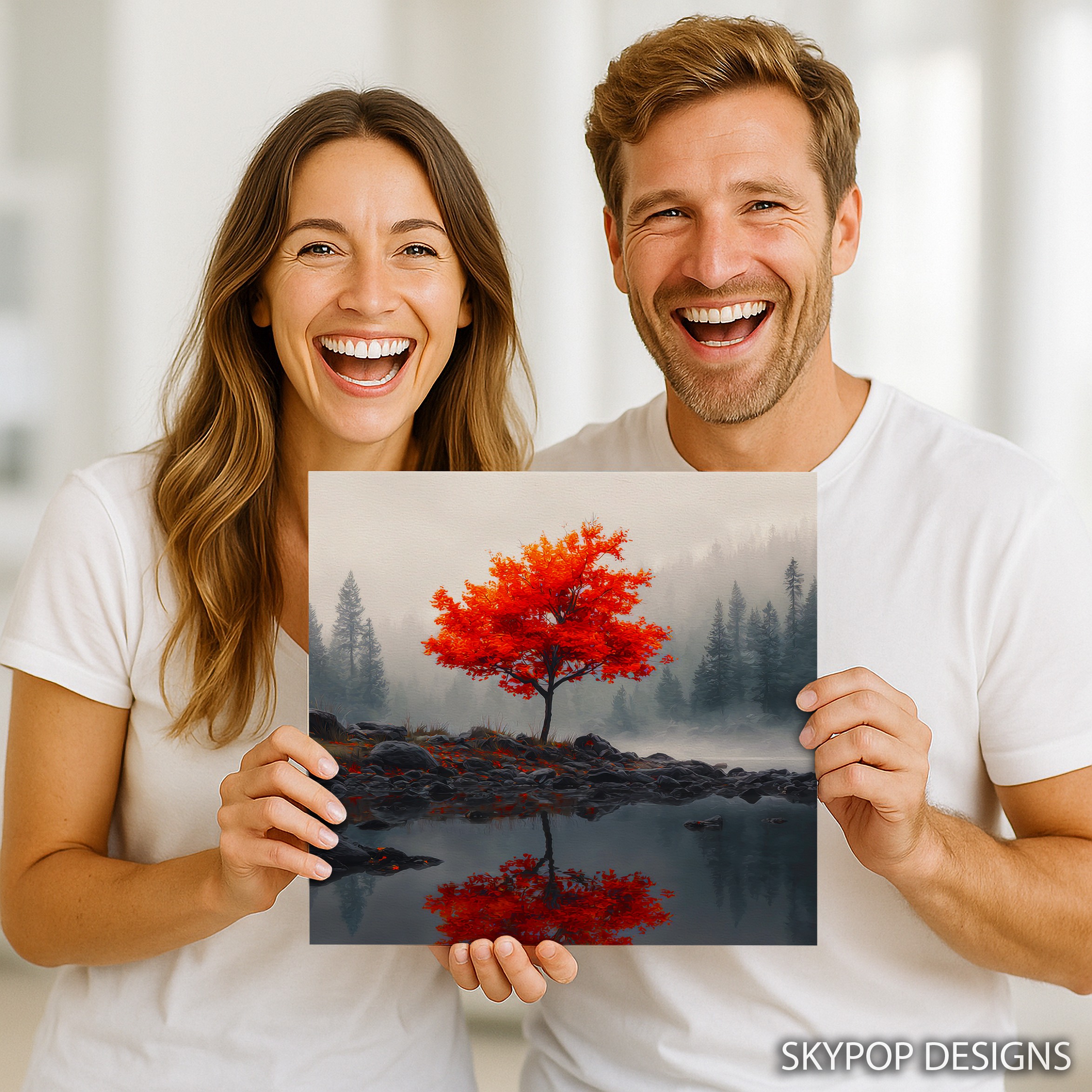 9.jpg Autumn Reflection Tree Art