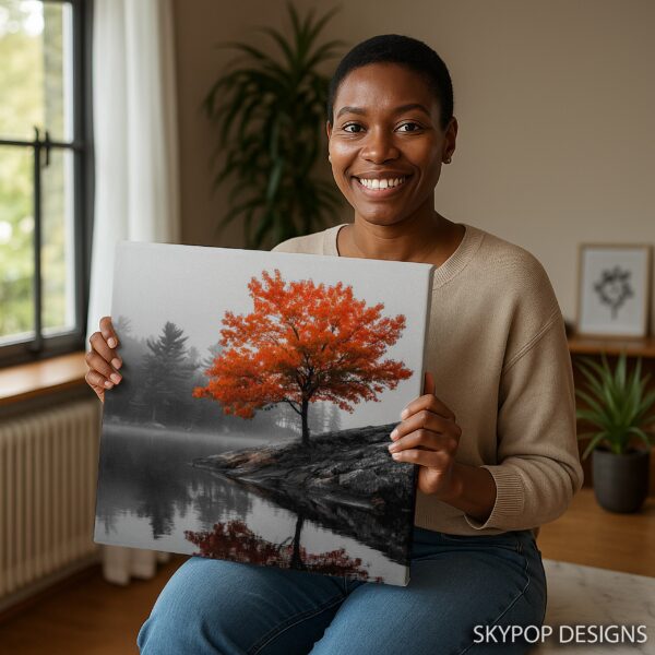 Autumn Reflection Tree Art